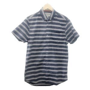 Heritage Report Collection Striped Slim Fit Button Front Shirt Size Small